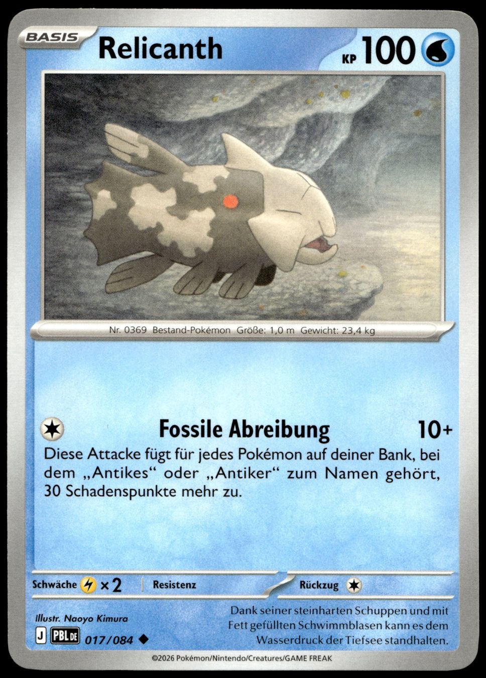 Pokémon Carte collezionabili: Relicanth (PBL DE 017/084) – Usato da Affoltern am Albis venduto da Chiesa_5
