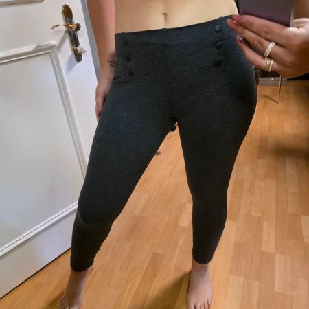 🖤 C&A Leggings-Stil Hose, Anthrazit, Gr. M, Visko­se