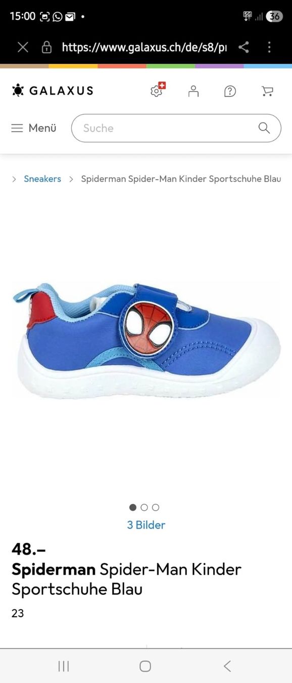 Scarpe per ragazzi: Spidey velcro sneakers Marvel Gr:22-27 – Nuovo e nell'imballaggio originale da Zürich venduto da Nalu-Kids- 5
