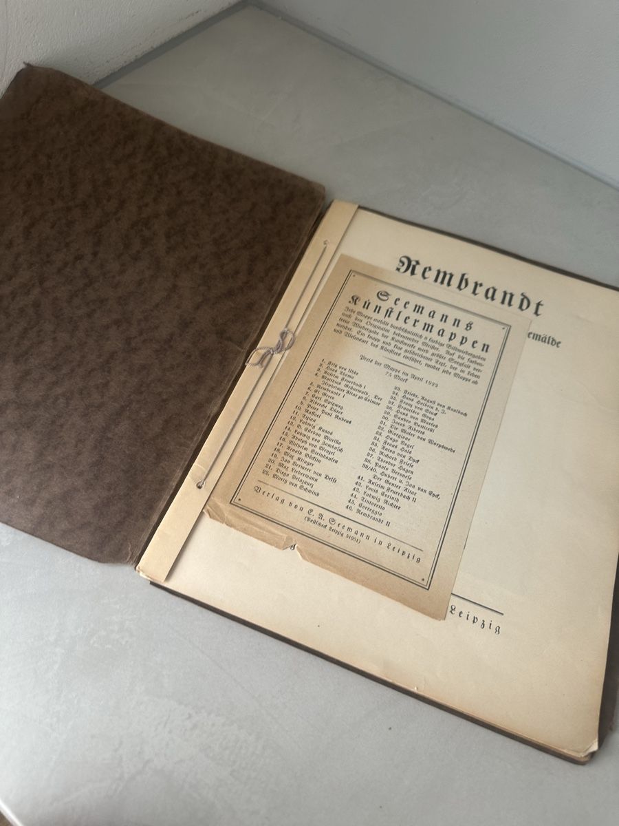 Libri: 2 antike Kunstmappen / Rembrandt / E. A. Seemanns – Usato da Nebikon venduto da Vanessa2003 1