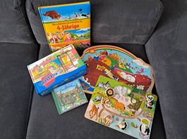 Spieleset Kleinkinder mit Puzzle, Buch, Cd