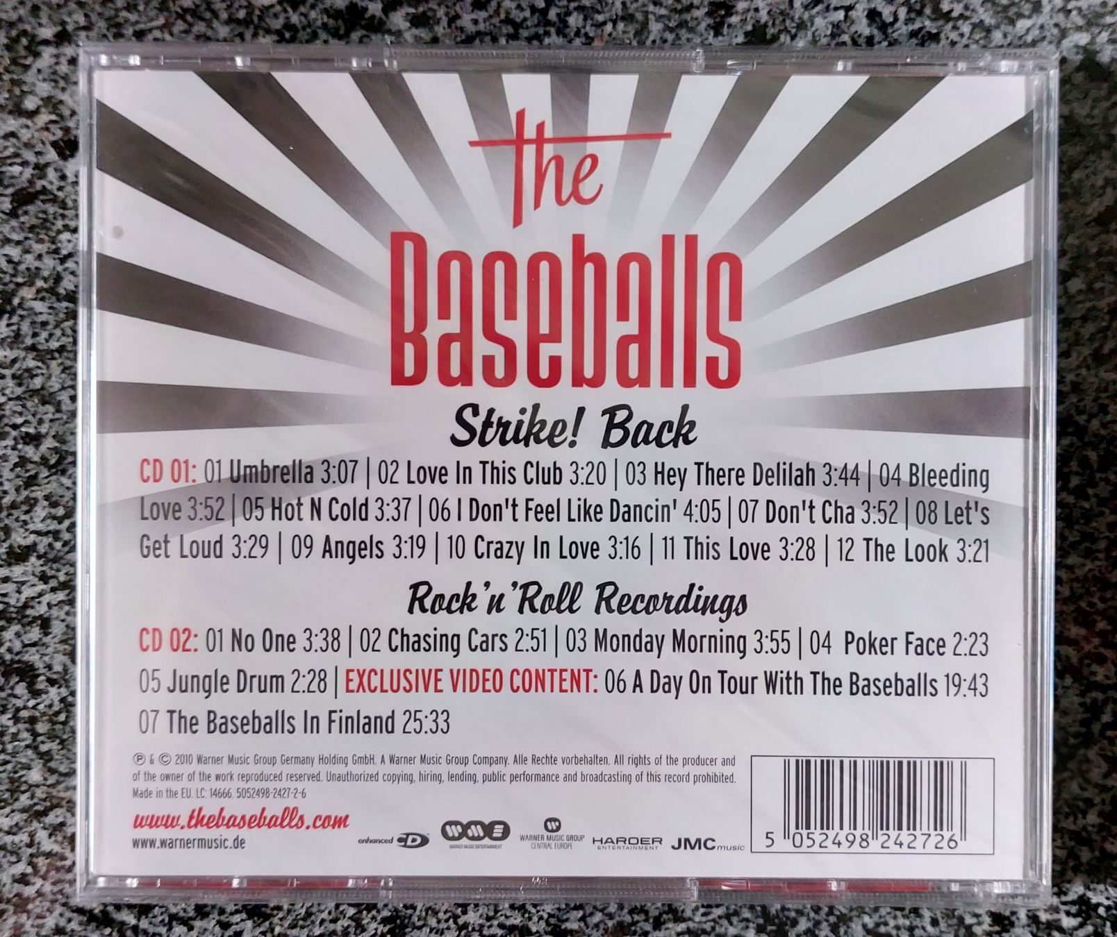 CD: DCD - the Baseballs "Strike! Back" – Nuovo e nell'imballaggio originale da Rotkreuz venduto da CLASAX 1