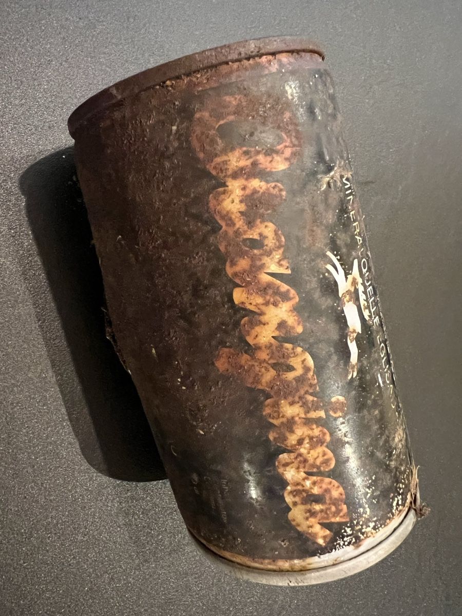 Orangina Flaschen: ancienne et rare canette orangina – Defekt aus Lyss von Schmuggler