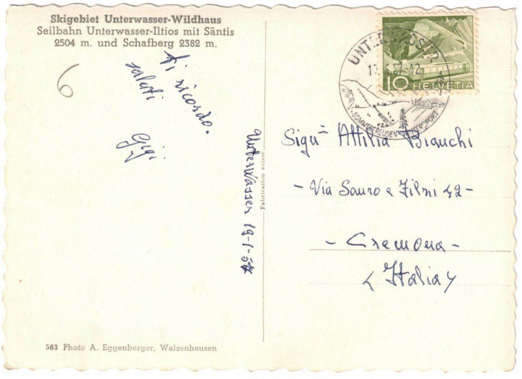 Cartoline postali: Unterwasser - Standseilbahn Iltios – Usato da Binningen venduto da Mountainrider 1