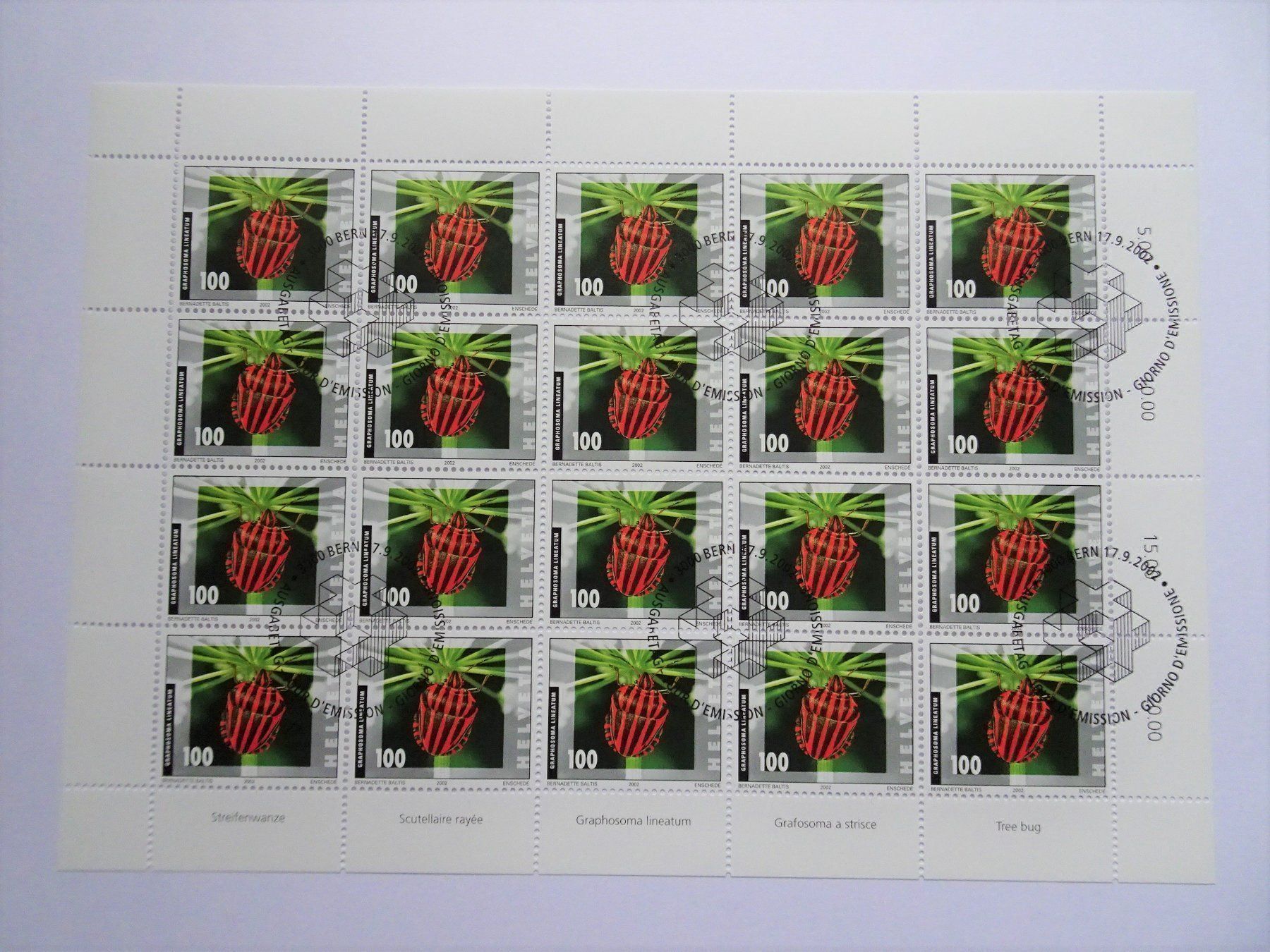 Tous les timbres: 2002 – Neuf (Voir description) à Aadorf par Chnorli-Furz