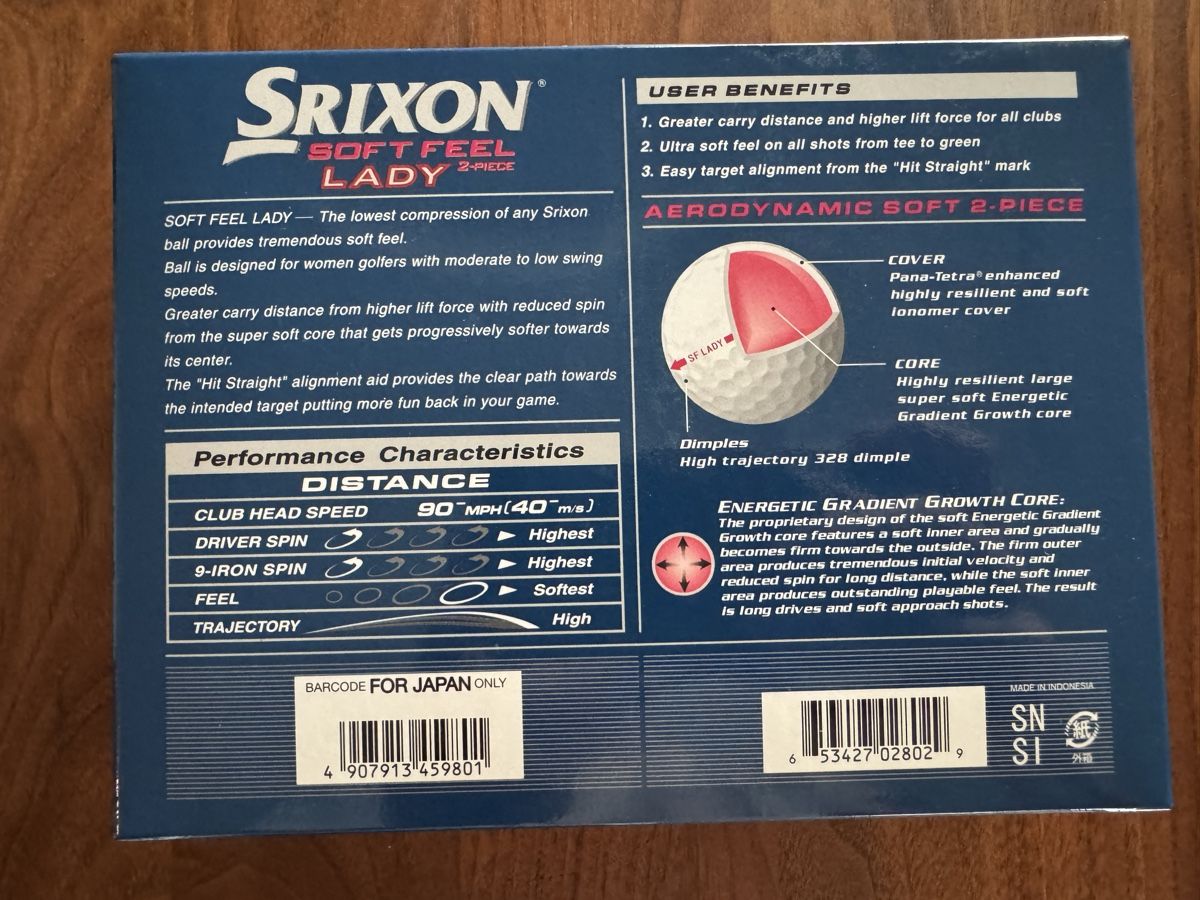 Srixon Palloni: Golfbälle Srixon Soft Feel Lady neu x 12 – Nuovo e nell'imballaggio originale da Riken AG venduto da ClaudiaChristina 1