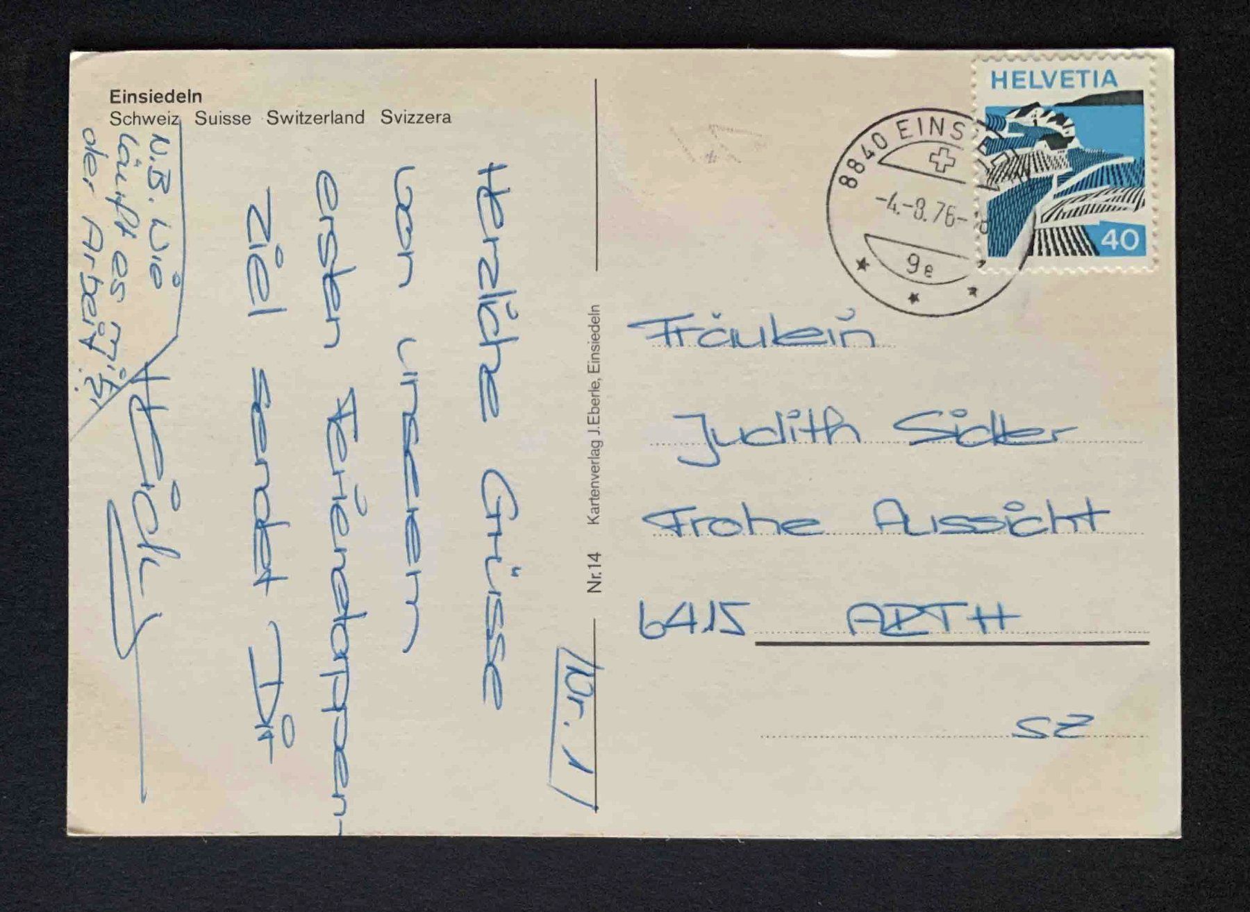 Cartoline postali: AK Einsiedeln – Usato da Goldau venduto da artelier1 1