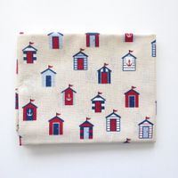 Stoff - Sommerhaus - Strandhaus - 100% Polyester - 60x80cm