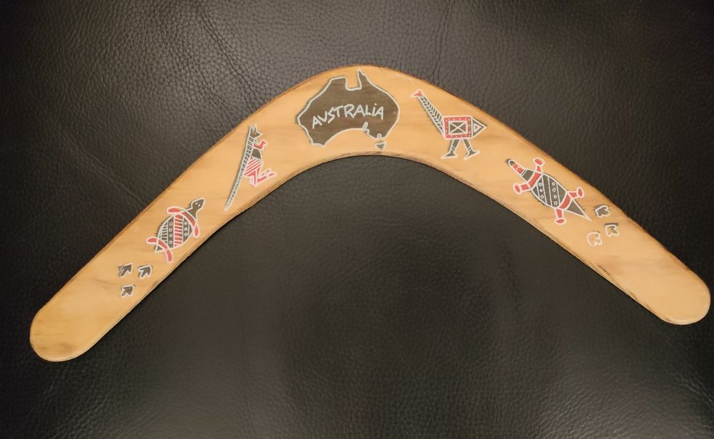 Vintage original Holz Bumerang / Boomerang aus Australien Kaufen