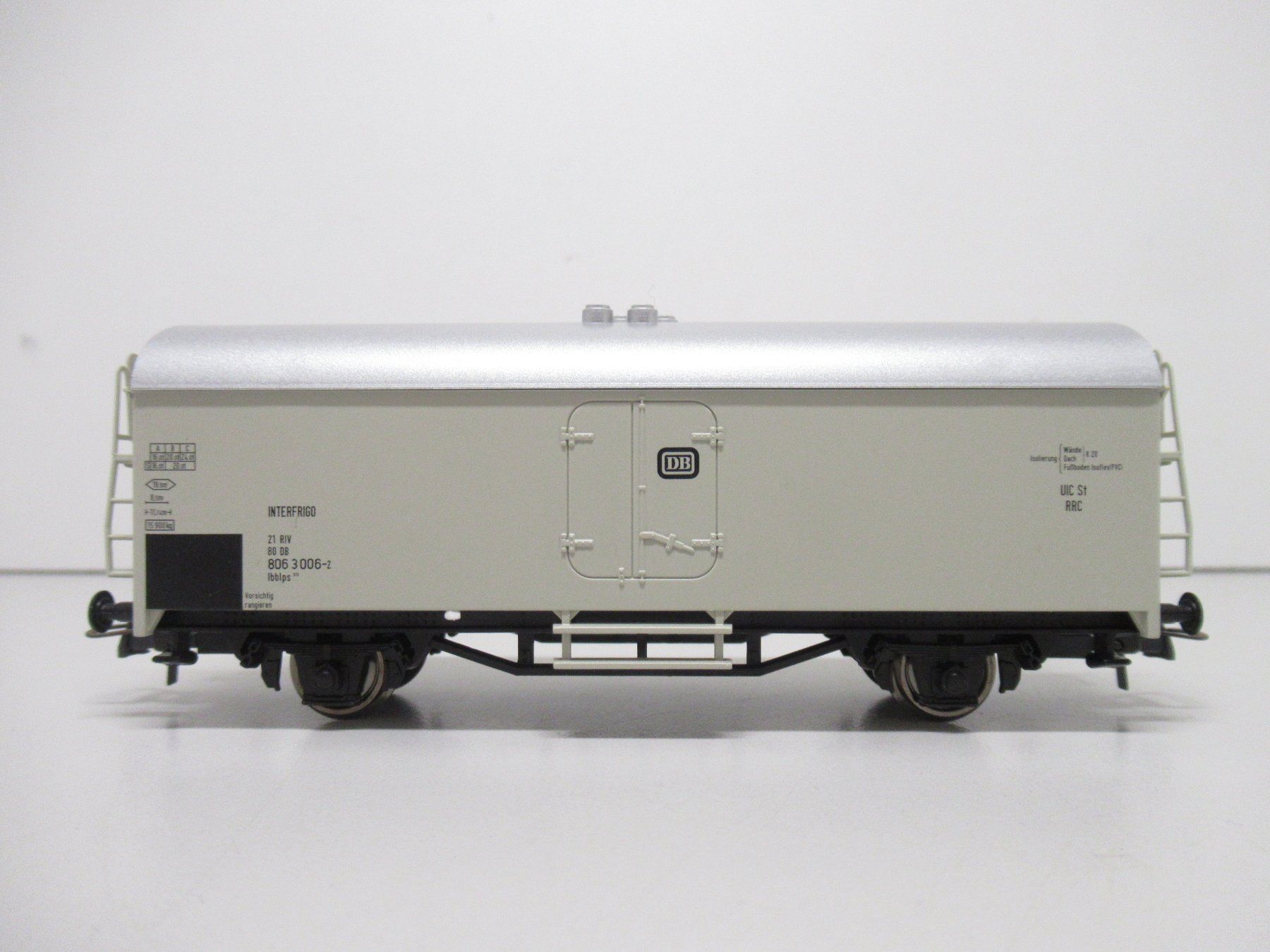 Roco Modellini di ferrovie: Roco 46450 Kühlwagen Interfrigo DB DC GS H0 – Usato da Basel venduto da mhmarken