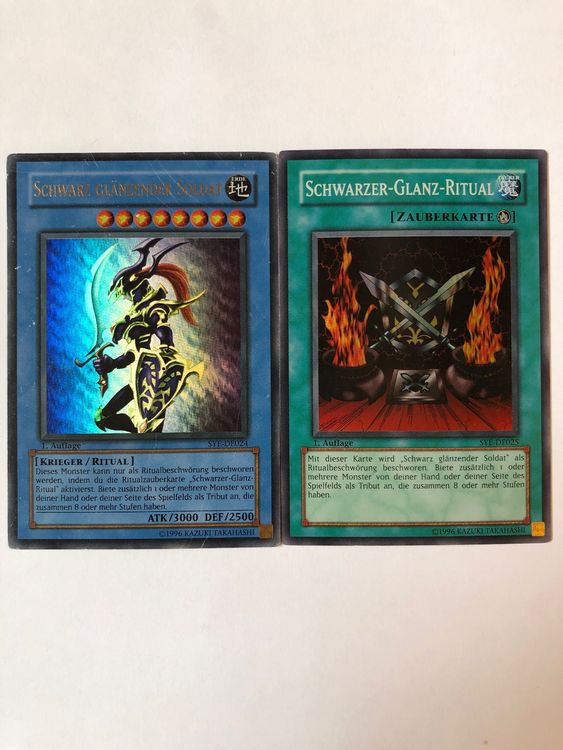 Yu-Gi-Oh SYE Schwarz glänzender Soldat + Ritual (Gebraucht) in ...