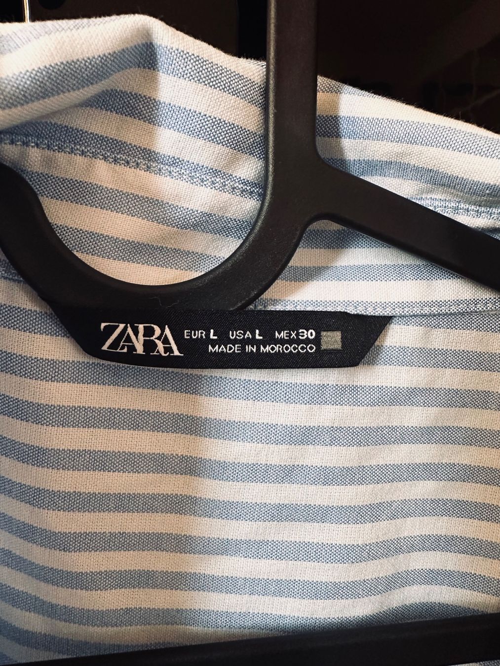 Zara Blusen: Zara Hemd Bluse Gr. L blau-weiss gestreift – Gebraucht aus Dübendorf von bol_h67v 1