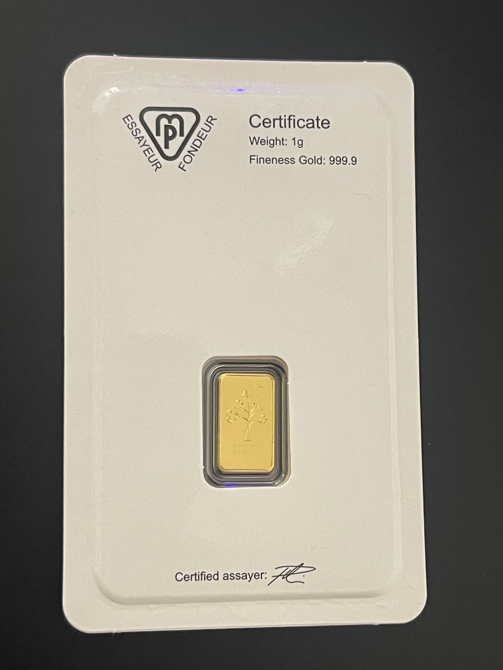 Edelmetalle: Goldbarren 1g Metalor – Neu und originalverpackt aus Untersiggenthal von byiggy 1