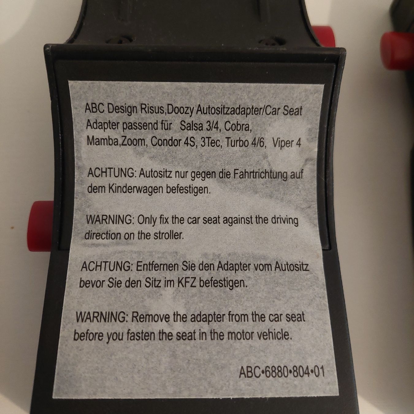 ABC Design Kinderwagen: ABC Design Adapter Risus,Doozy – Gebraucht aus Belp von masterdriftking 2