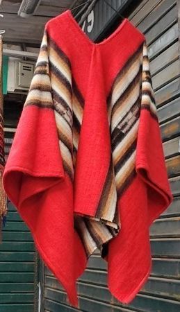 Alpaka Poncho Indio Reiter dick + warm, Neu!!
