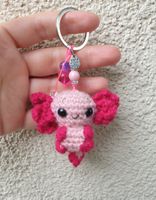Amigurumi Schlüsselanhänger mit Axolotl   Neu, handgemacht. 