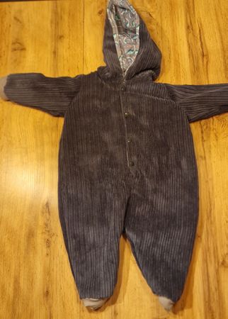 Baby Cord Overall mit Dino Kapuze, Grösse 68-74