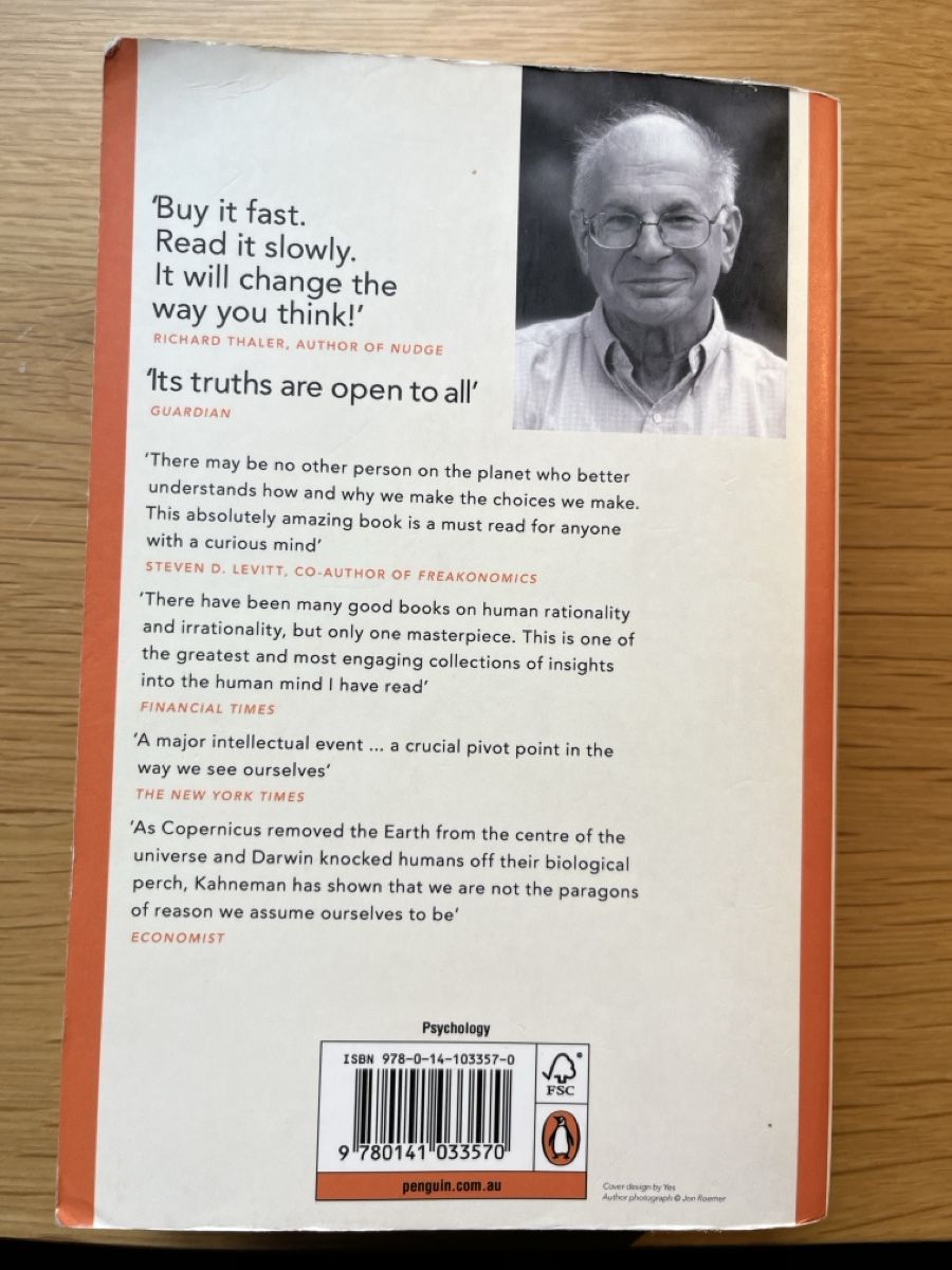 Bücher: Thinking, Fast and Slow - Daniel Kahneman – Gebraucht aus Horgen von aiac0 1