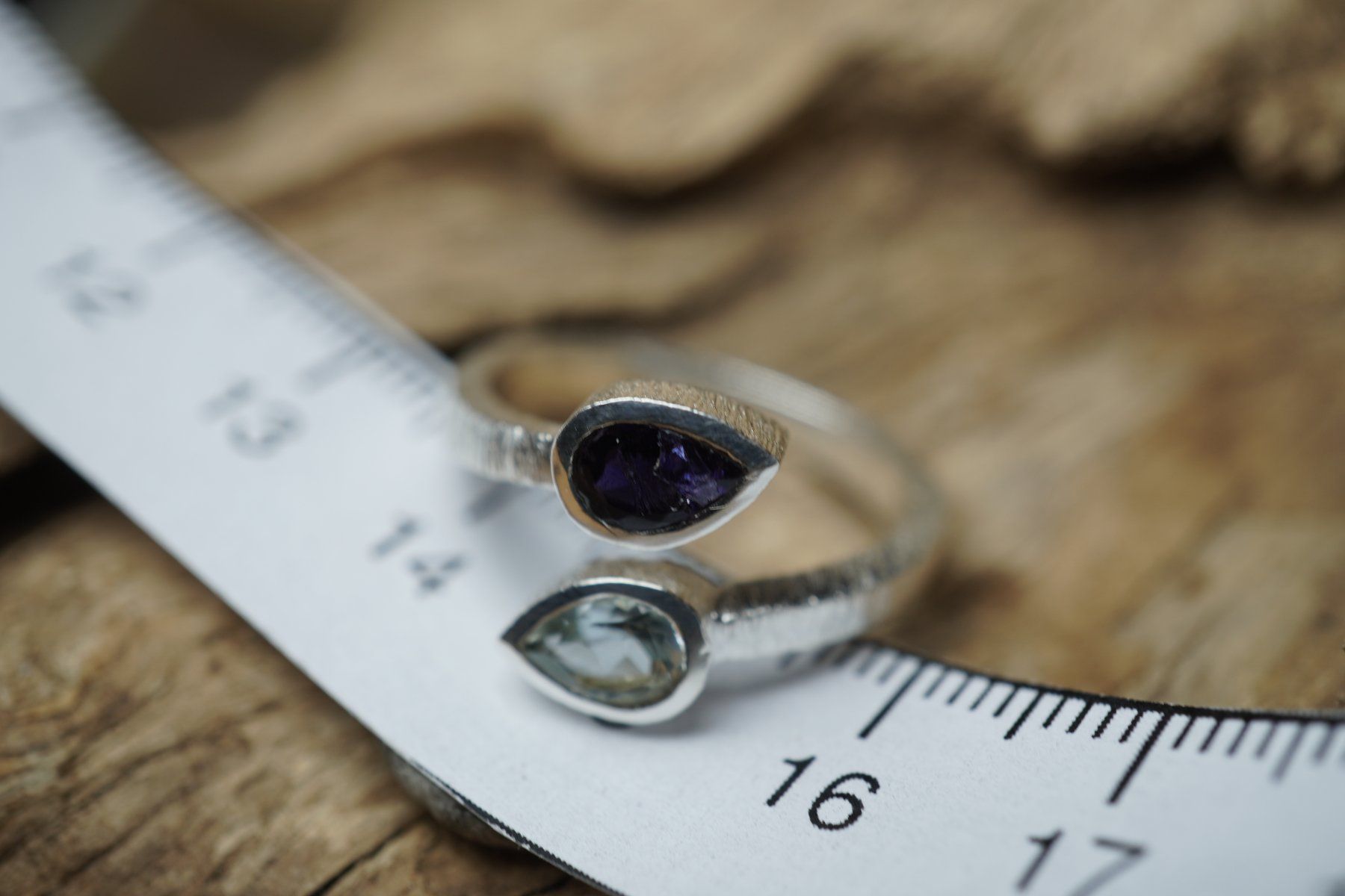 Anelli: Ring  Grösse  54    mit  Topas    925 Silber – Nuovo e nell'imballaggio originale da Balgach venduto da top_silver