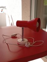 Vintage rote Schreibtischlampe / Nachttischlampe, Top!