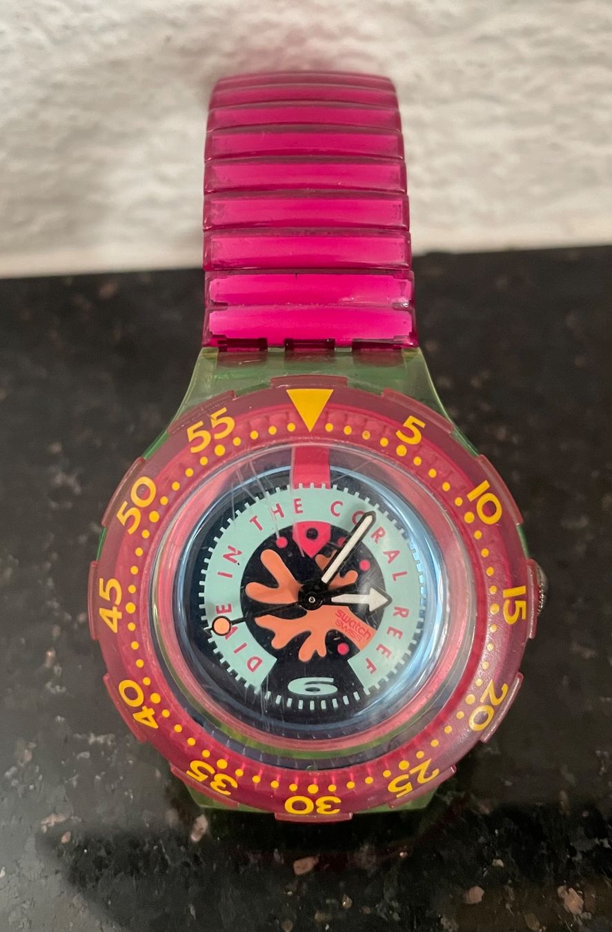 Swatch Orologi: Swatch, Scuba 200 CHERRY DROPS, Original 1993 – Usato da Niederweningen venduto da baghirac 1