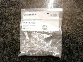 100 Stk. Befestigungshülsen Aluminium 8,5x3,5mm neu