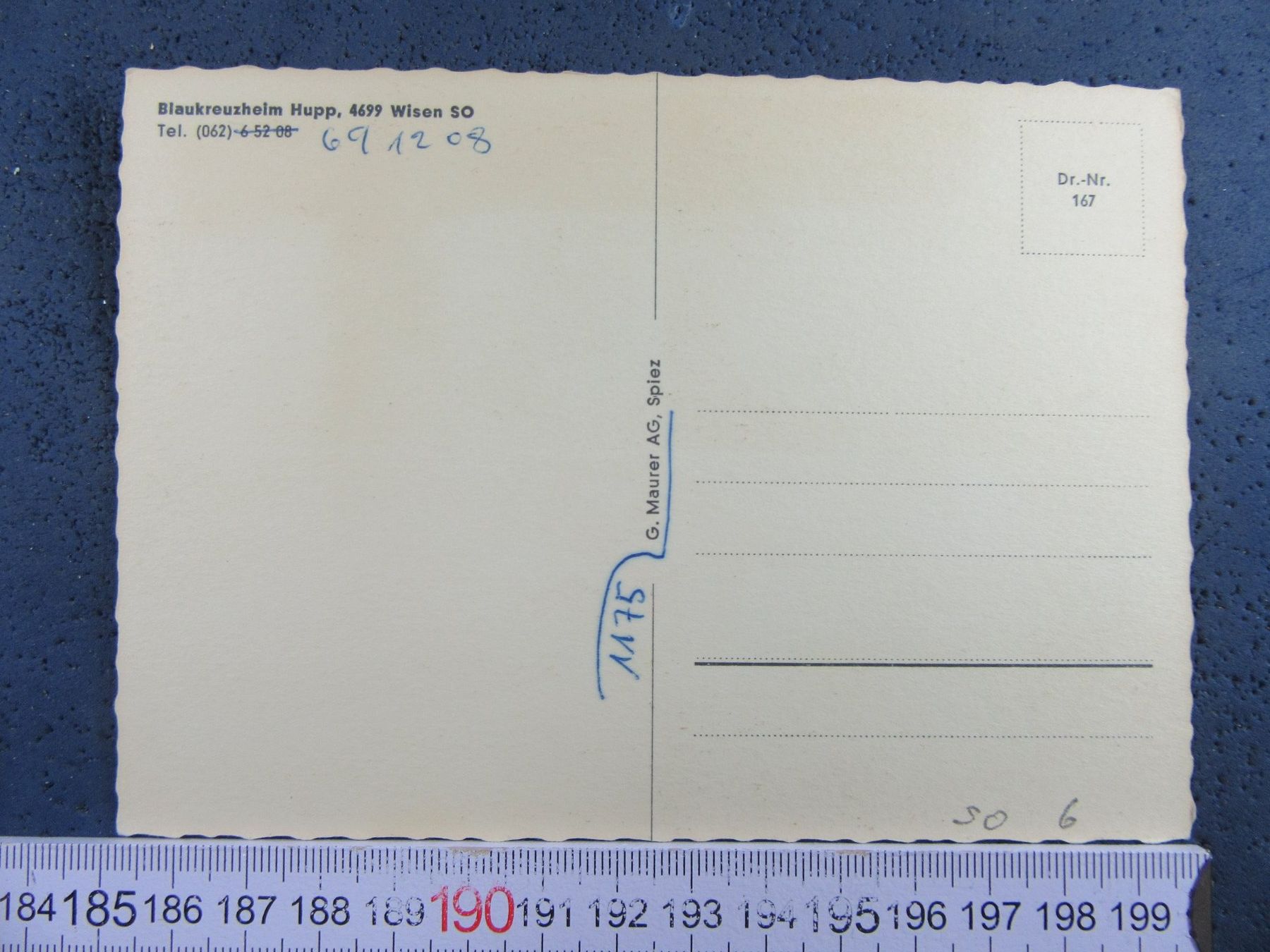 Cartoline postali: WISEN SO AK BLAUKREUZHEIM – Usato da Ettingen venduto da Hausi4711 1