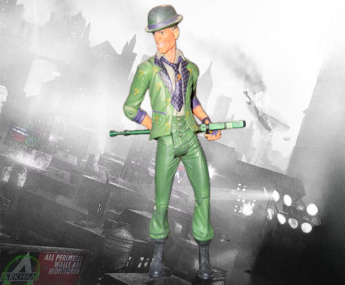 Figuren: Batman Arkham City Riddler DC Direct Action Figur – Gebraucht aus Langenthal von Fernando1999