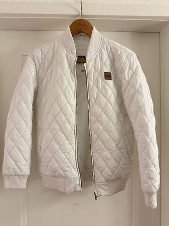 Urban Classics Steppjacke weiss Gr. L, Diamond-Quilt Bomber