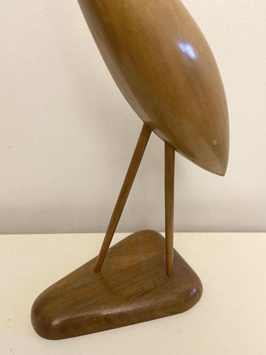 Statuette: Kranich Mid-Century Teak – Usato da Zürich venduto da Unique2400 1