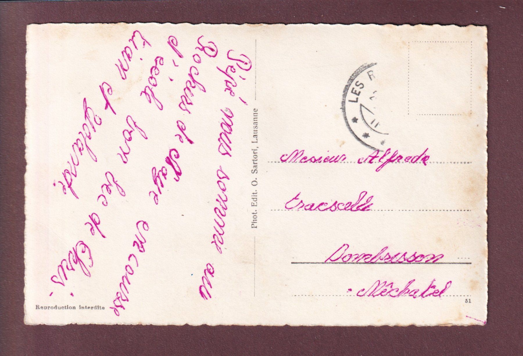 Ansichtskarten: ROCHERS DE NAYE - Gare - Vaches – Gebraucht aus Pully von nicecards 1