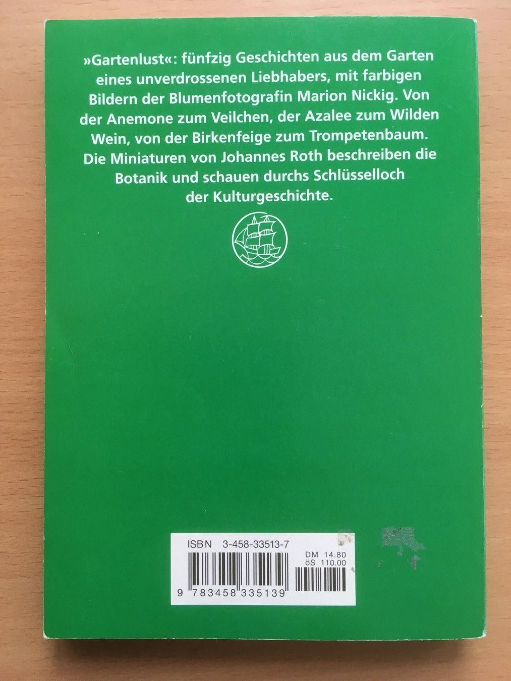 Bücher: Gartenlust - Johannes Roth – Gebraucht aus Grenchen von Kogi7 9