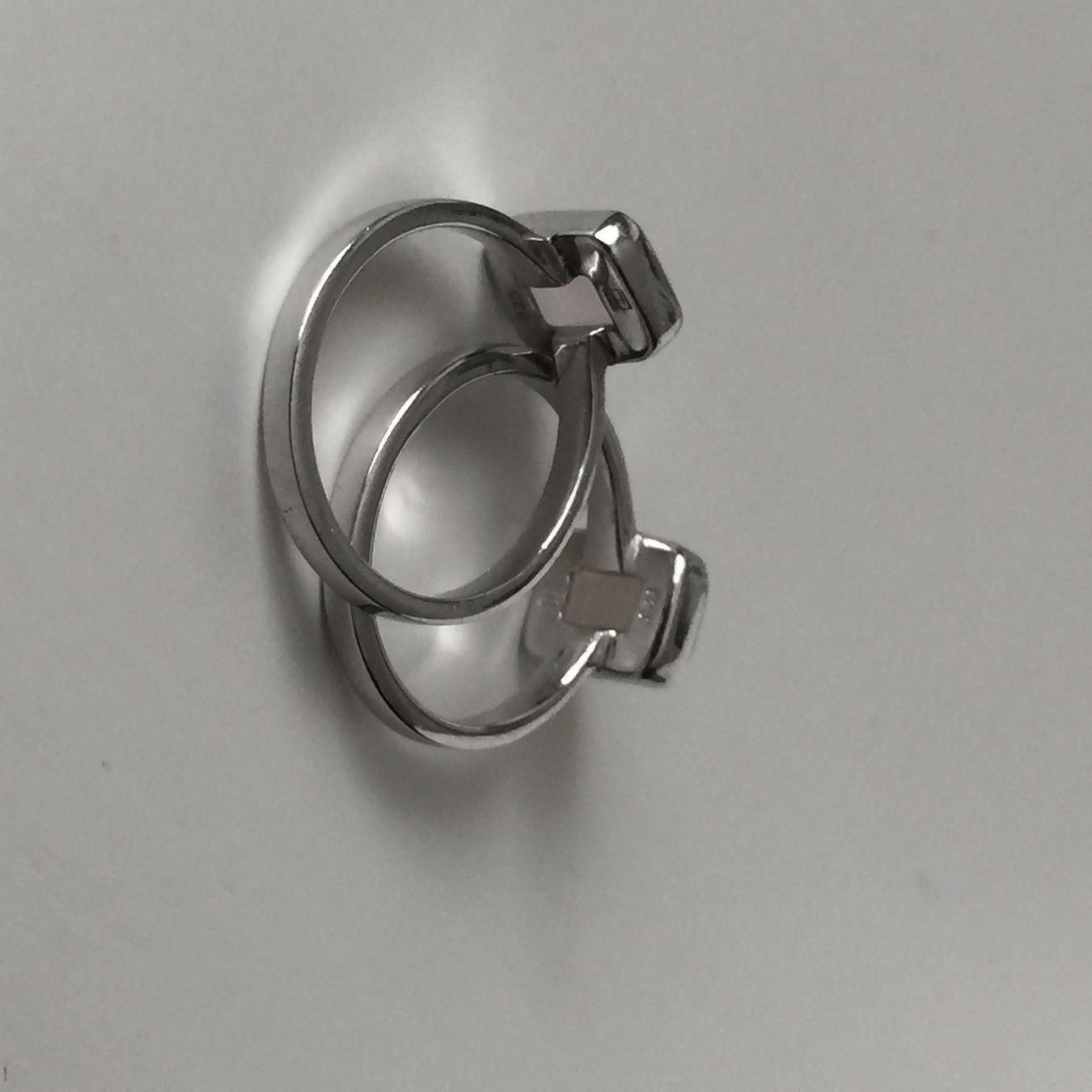 Anelli: Ring rosa Chalcedon eckig 925 Silber Baguette Klassiker 49 – Nuovo (secondo la descrizione) da Zürich venduto da goldfisch.schmuck 3