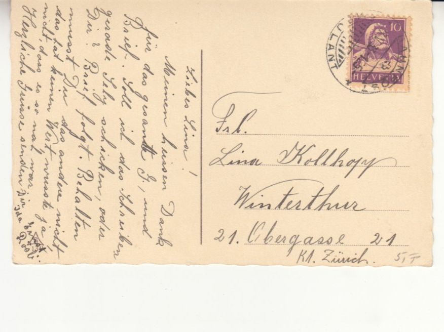 Cartoline postali: Fotokarte kein Lüftchen weht 1933 – Usato da Bürglen TG venduto da StampGraf 1