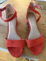 Tamaris Sandalen orange/rot Grösse 37 guter Zustand