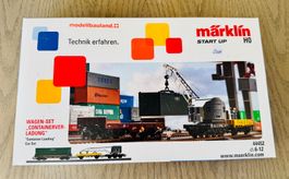 Wagen-Set "Container-Verladung" mit Kran; fabrikneu & OVP