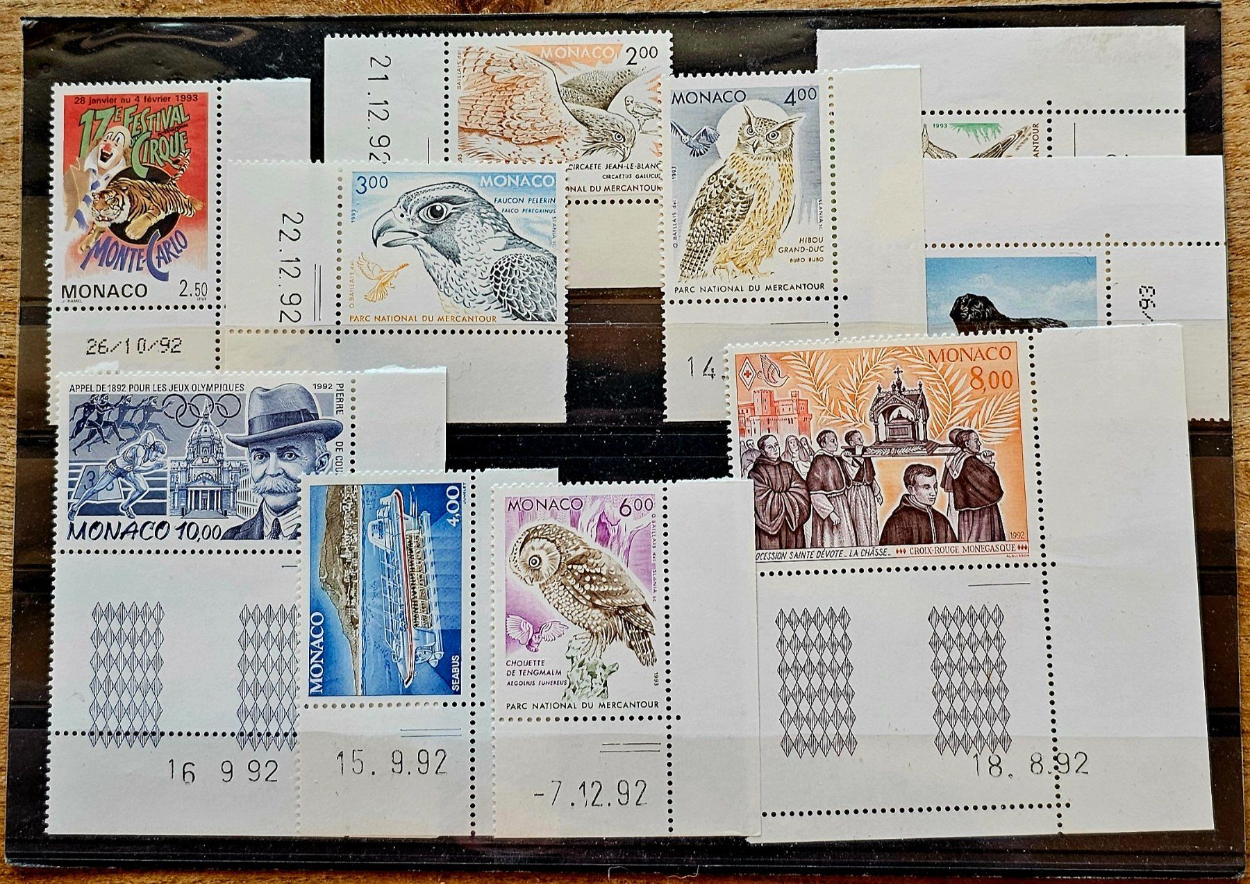 Alle Briefmarken: MONACO   Coins datés **, 1992-92 – Neu (gemäss Beschreibung) aus Les Valettes von Nuba1