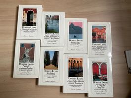 14 Donna Leon Krimi Romane Set Diogenes neuwertig