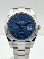 Rolex DateJust 41 Azzurro blue 126300 top cond. March 2026