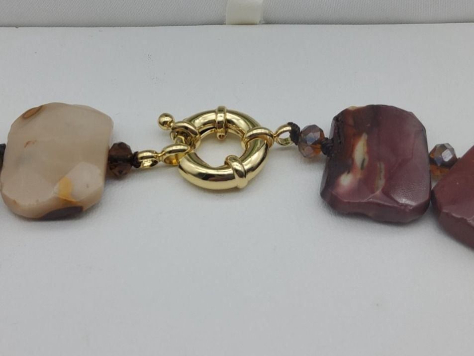 Catenine: Collier Mookaite Jaspis – Nuovo (secondo la descrizione) da Luzern venduto da S.Kern01 3