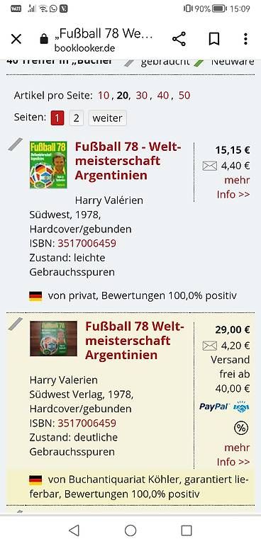 Libri: Fussball 78 Weltmeisterschaft Argentinien – Usato da Rüschlikon venduto da Sanna06 3