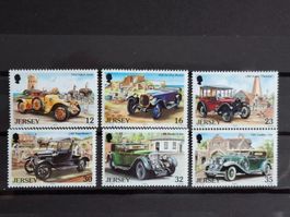 Jersey 1989 Mi.Nr.457-462 Alte Automobile. Postfrisch.