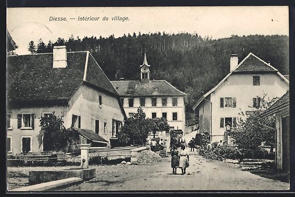 Cartes postales: AK Diesse, Intérieur du village – D'occasion à Berlin par bartko-reher