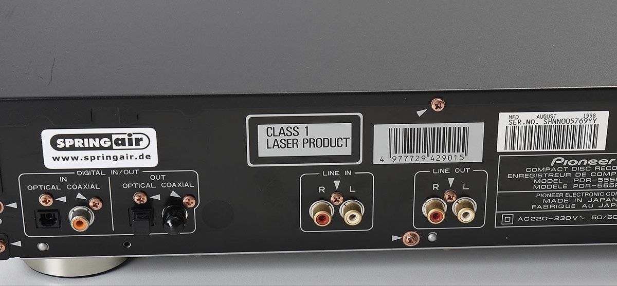 Pioneer Registratori: Pioneer PDR 555 RW CD  Recorder – Usato da Trimbach venduto da SABO-61 6