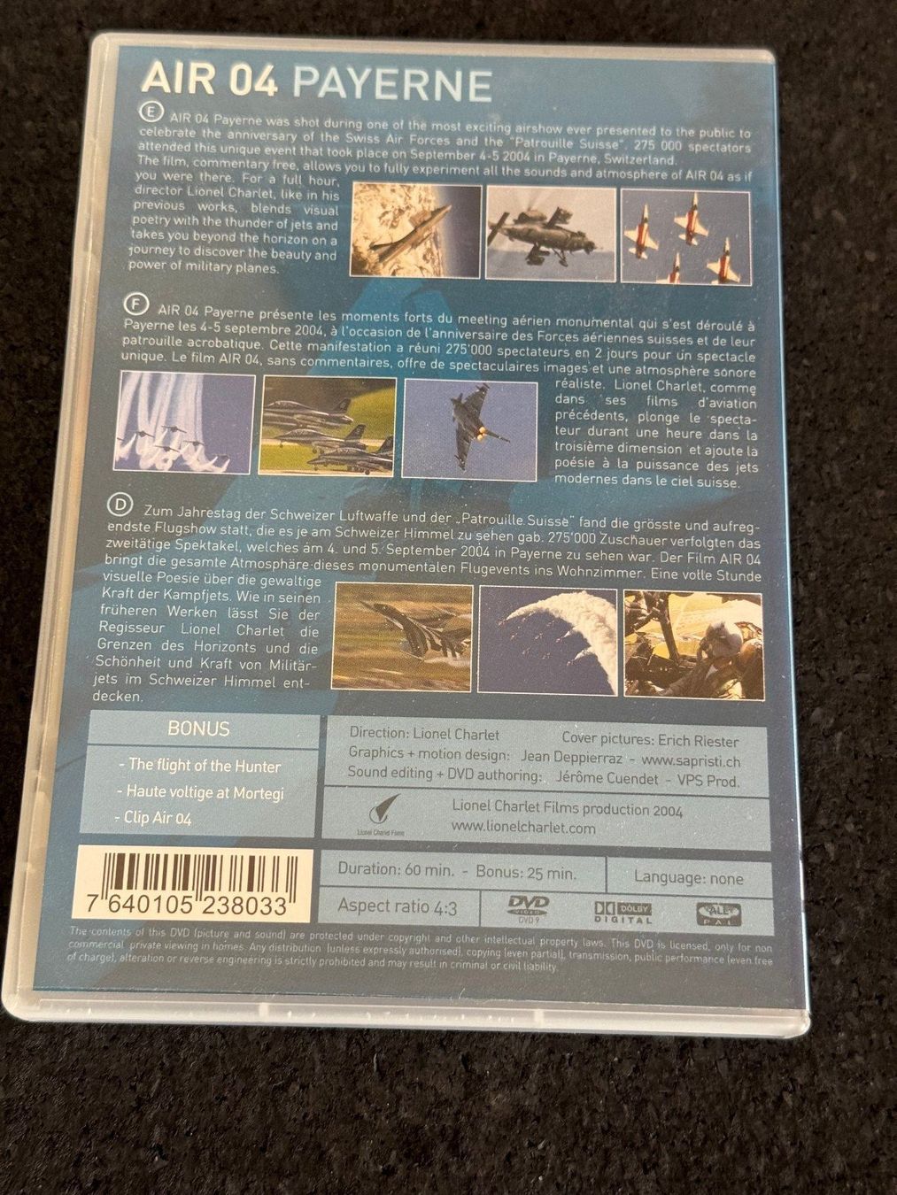 Alle DVDs: AIR 04 Payerne Lionel Charlet DVD – Gebraucht aus Fribourg von tschjoly 1