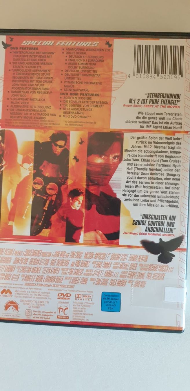 Tutti i DVDs: Mission Impossible 2 DVD – Usato da Zollikofen venduto da wir_verkaufen 1