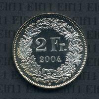 CHF___2.00 2004 stgl *nigelnagelneu! 2 Franken