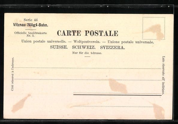 Cartes postales: Vitznau, Ortsansicht mit Vierwaldstätte – D'occasion à Berlin par bartko-reher 1