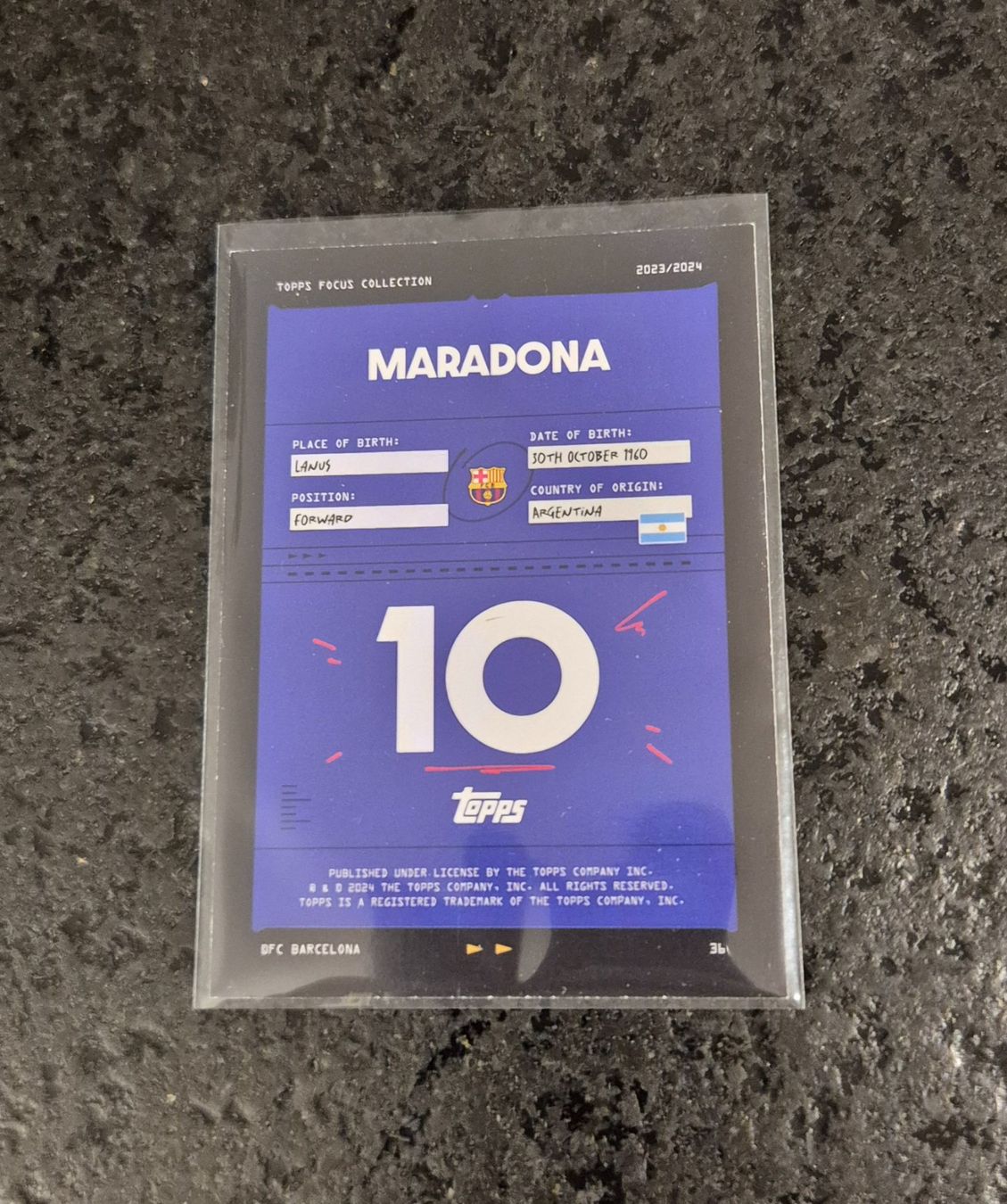 Topps Carte collezionabili: Diego Maradona - Barcelona - Topps – Nuovo (secondo la descrizione) da Burg AG venduto da Danoe 1