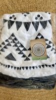 Strandtuch Mandala weiss schwarz Ø 150 cm neu in OVP